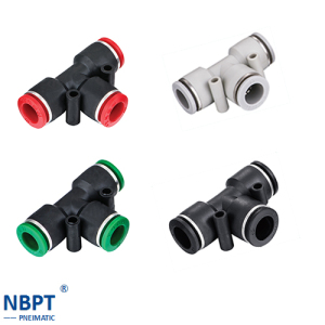 Pneumatic Union Tee Tube Fittings